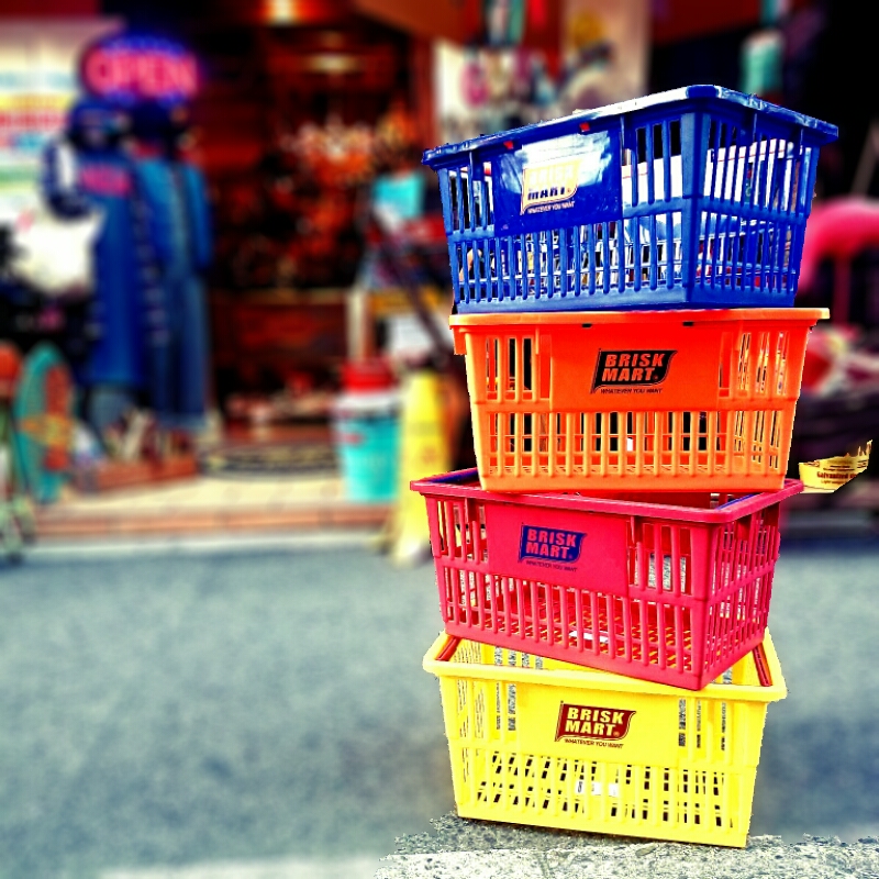 広島 雑貨屋 アメリカンな買い物かご インテリアにも使えそうなマーケット バスケットｌサイズです グッズカンパニー