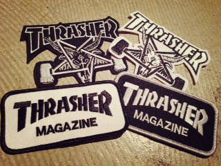 広島 雑貨屋 スケボー かっこいい スケート界の大御所 Thrasher スラッシャー より Thrasherワッペンが登場です グッズカンパニー