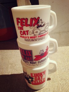 広島　FELIX THE CAT ミルキーグラスマグ　雑貨２