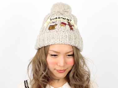 帽子通販専門店shappo online CA4LA(カシラ) 山羊の絨毯屋 ニットワッチ 着用