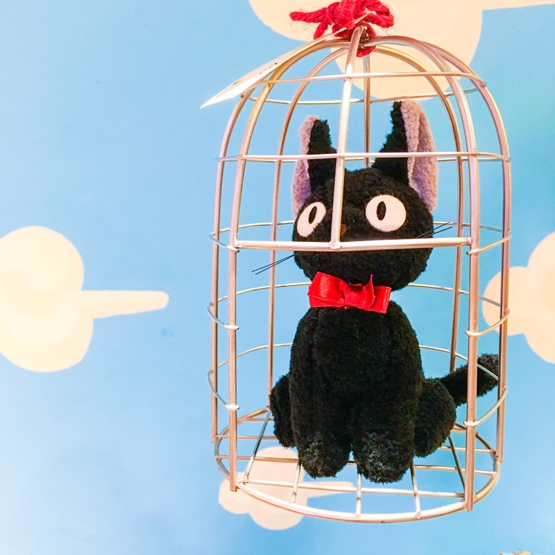 ジブリの人気キャラ・魔女の宅急便の黒猫ジジぬいぐるみ！ 広島