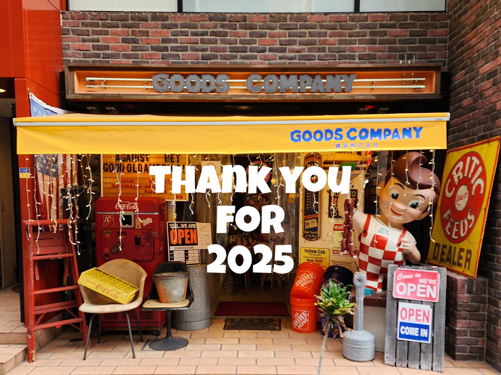 広島のアメリカン雑貨屋 ２０２５年、今年も１年ありがとうございました！！！