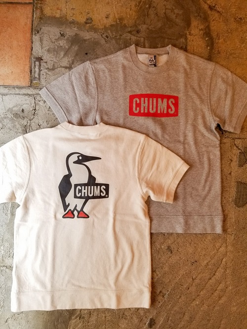 広島のCHUMS チャムス正規取扱店 チャムスお得意の半袖スウェット！柔らかい肌触りで着心地抜群！在宅ワークウェアとしてもオススメです！