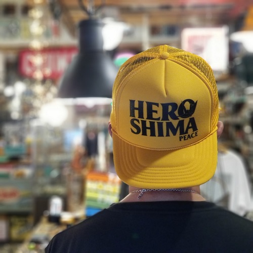 2年前の西日本豪雨災害チャリティのために作ったHEROSHIMA PEACE CAPは現在も作り続けています。今回の大雨で被害が出ませんように。