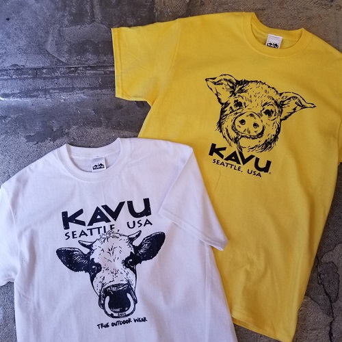 広島のアメリカン雑貨屋 遊び心満載！KAVU カブーから牛とブタのTシャツが到着です！