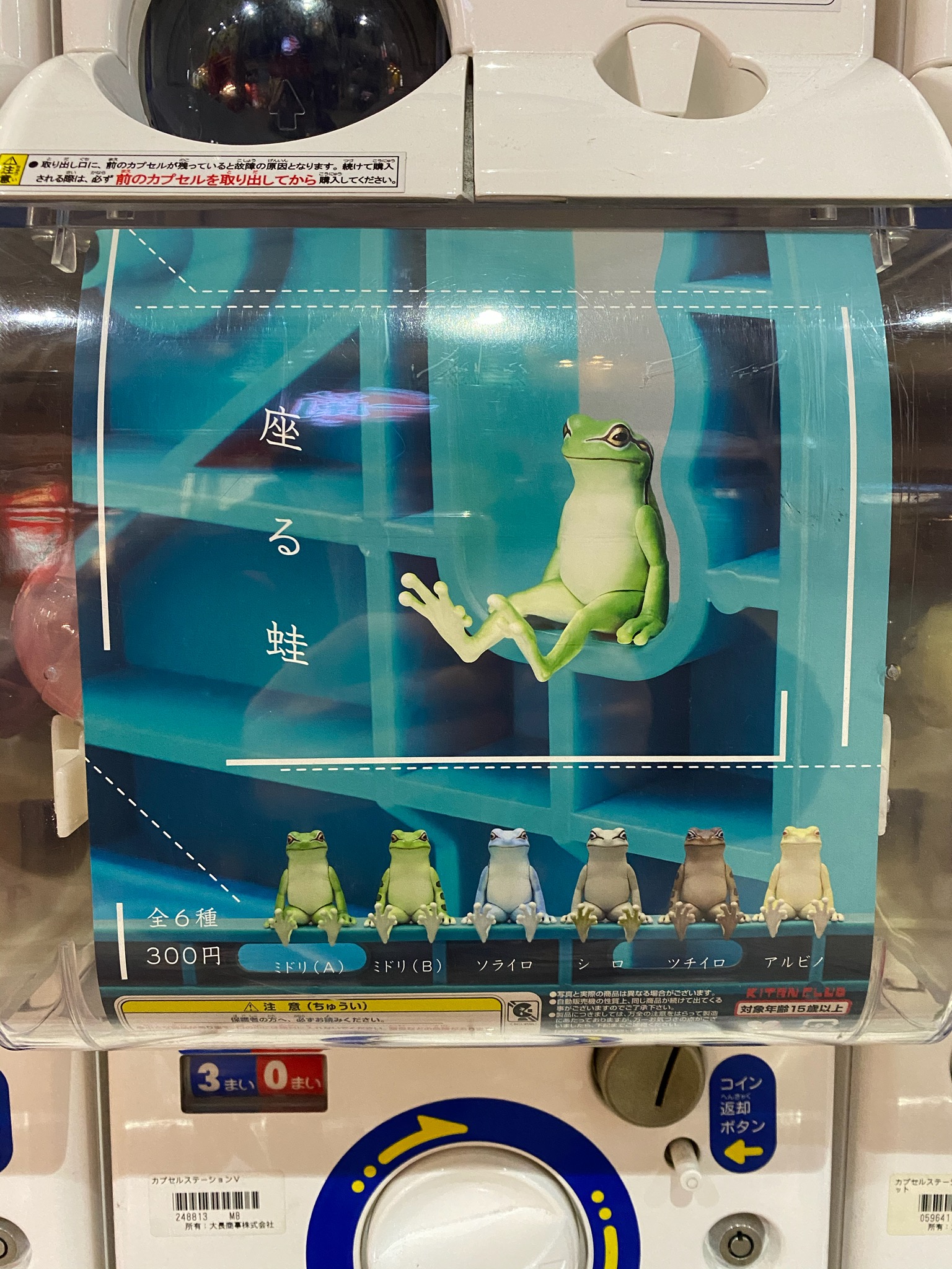 ガチャガチャの森　広島本通り　座る蛙