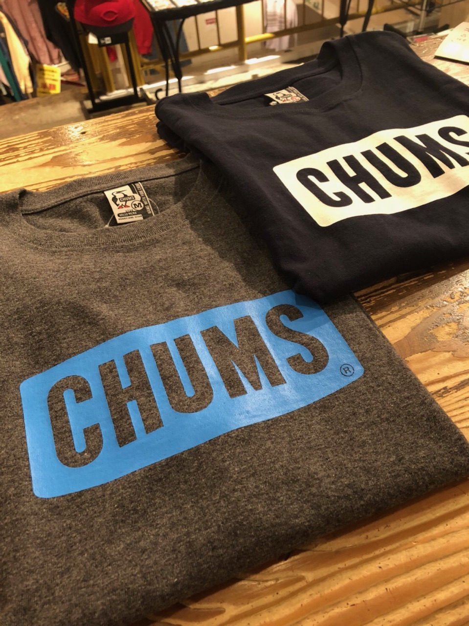 CHUMS Tシャツ入荷　夏先取り　野外活動、フェスに　大活躍間違いなし