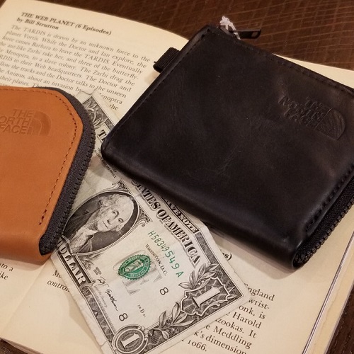 広島のアメリカン雑貨屋 ノースフェイス ローマーウォレット　コンパクトでスマートな牛革の財布です！